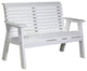 Poly Plain Bench, White, 4 Foot