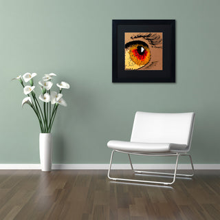 'Eye 1' Matted Framed Canvas Art by Roderick Stevens