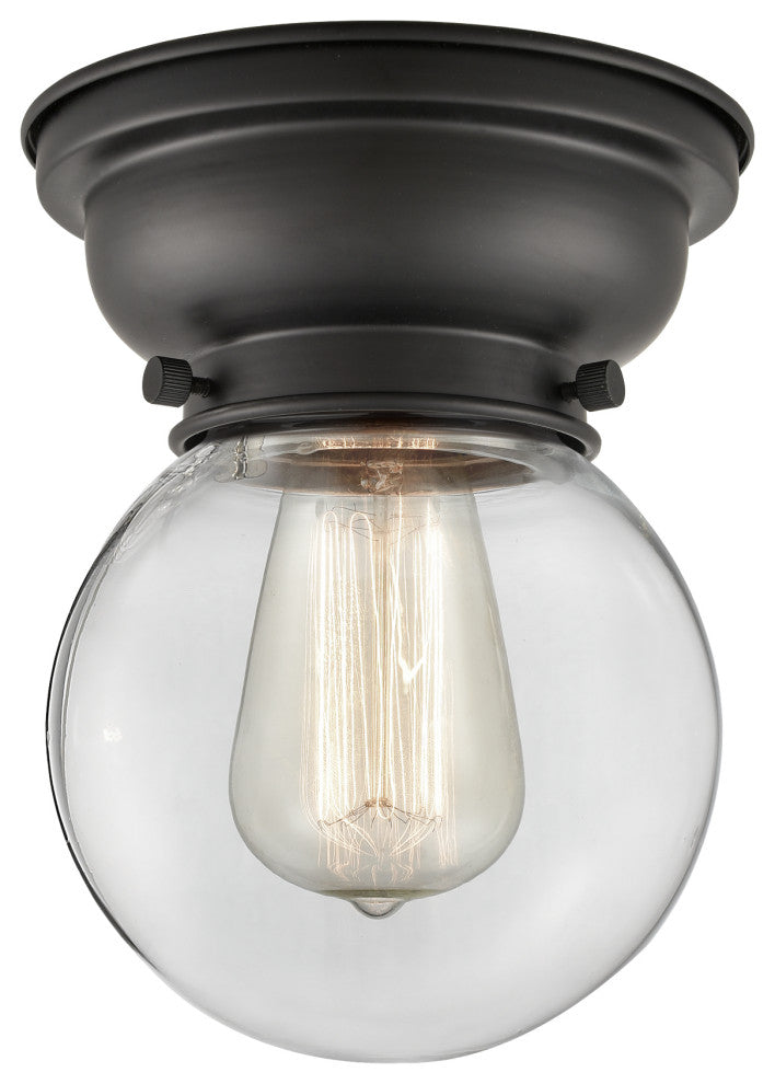 Innovations 623-1F-BK-G202-6-LED 1-Light Flush Mount, Matte Black