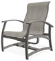 Belle Isle Sling Outdoor Hidden Motion Lounge Chair, Smoke/Warm Gray