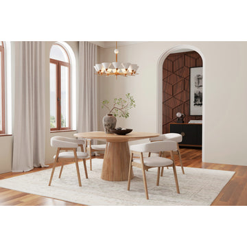 Cove Round Dining Table, Natural