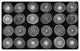 Flagship Carpets FA1840-44FS Circles Black And White