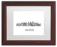 Marlene Watson ''San Diego California Skyline'' Matted Art, Wood Frame, 14x11