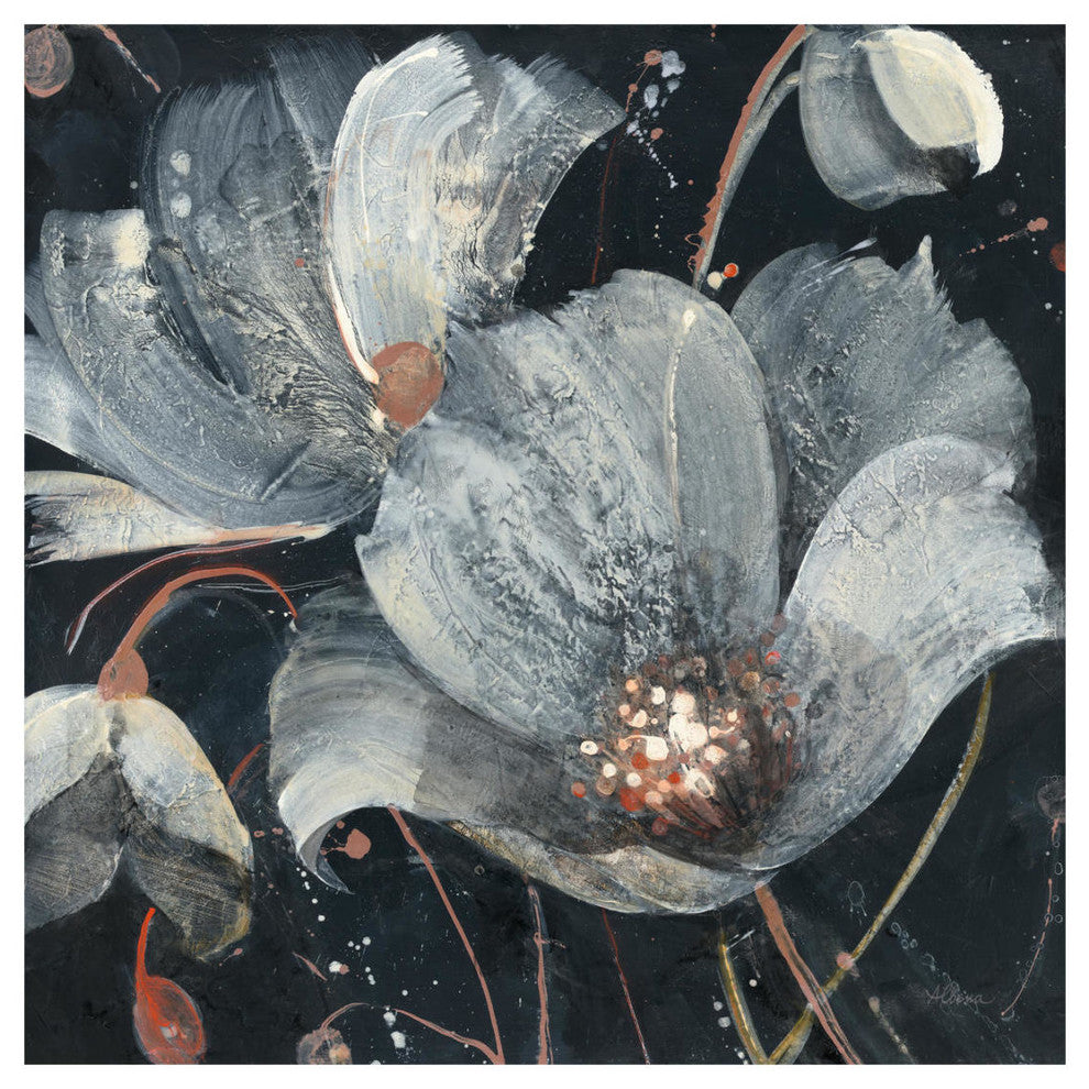 "Translucent Poppies" Digital Paper Print by Albena Hristova, 20"x20"