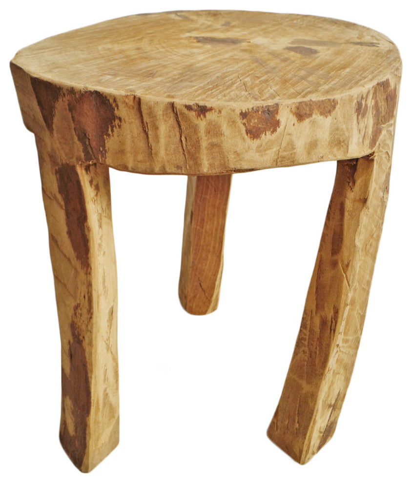 Rustic Naga Three Leg Wood Table 7