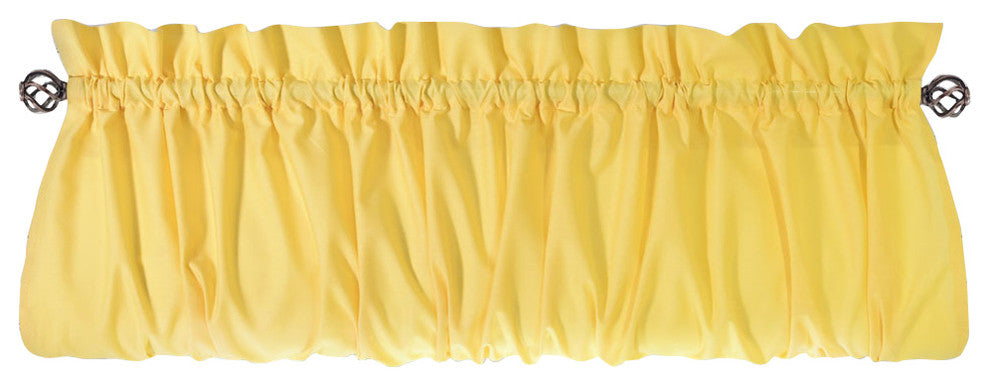 Ellis Curtain Stacey 60"x15" Balloon Valance, Yellow