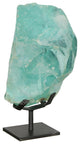 Refractory Glass Sculpture, Blue, On Base