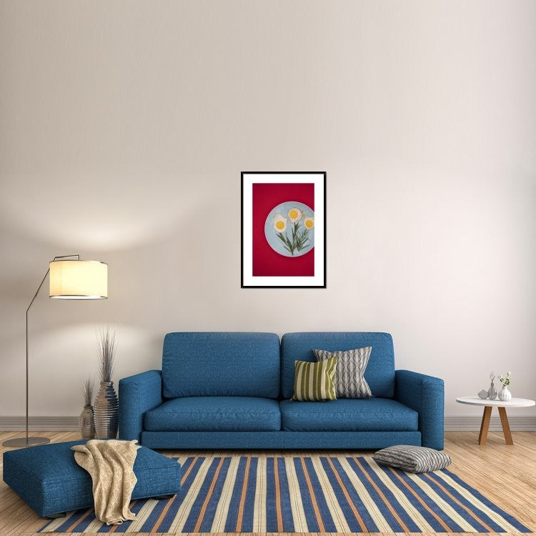 "Flower Eggs" Framed Digital Print by Sarah Saratonina, 28"x38"