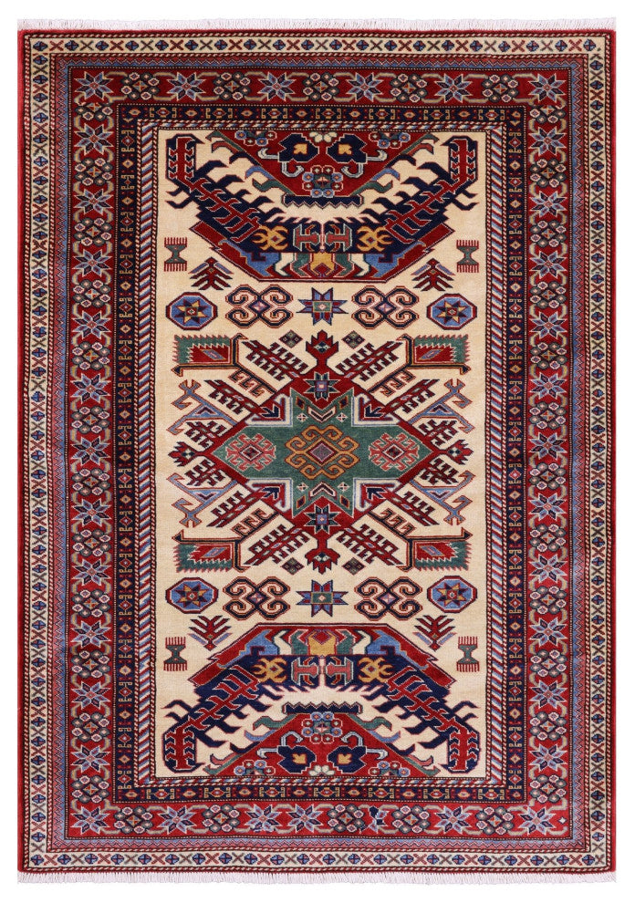 4' 4" X 6' 1" Shirvan Handmade Wool Rug Q6789