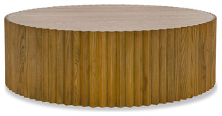 Modrest Espana Modern Walnut Round Coffee Table