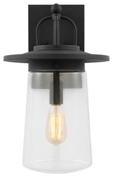 Tybee 1-Light Outdoor Wall Lantern, Black