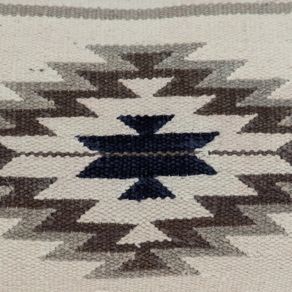 Southwest Gray and Brown Lumbar Throw Pillow