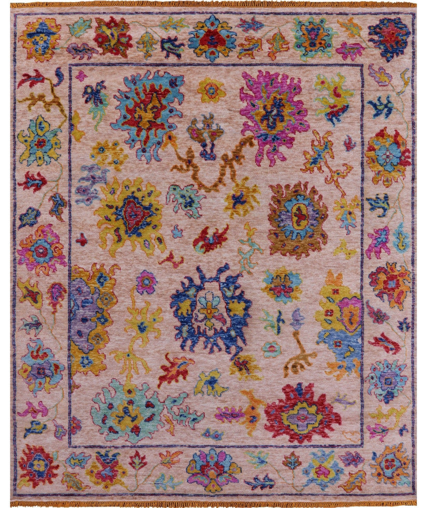 8' 4" X 10' 0" Turkish Oushak Hand Knotted Rug - Q16043