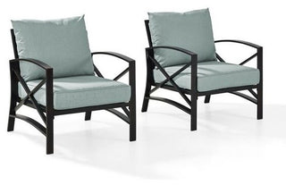Kaplan 2-Piece Patio Set, 2 Outdoor Chairs, Mist