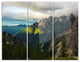 "Sunrise With Yellow Reflection" Photo Metal Wall Art, 3 Panels, 36"x28"