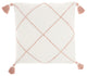 Mina Victory SH038 Throw Pillow, Blush, 20"X20"