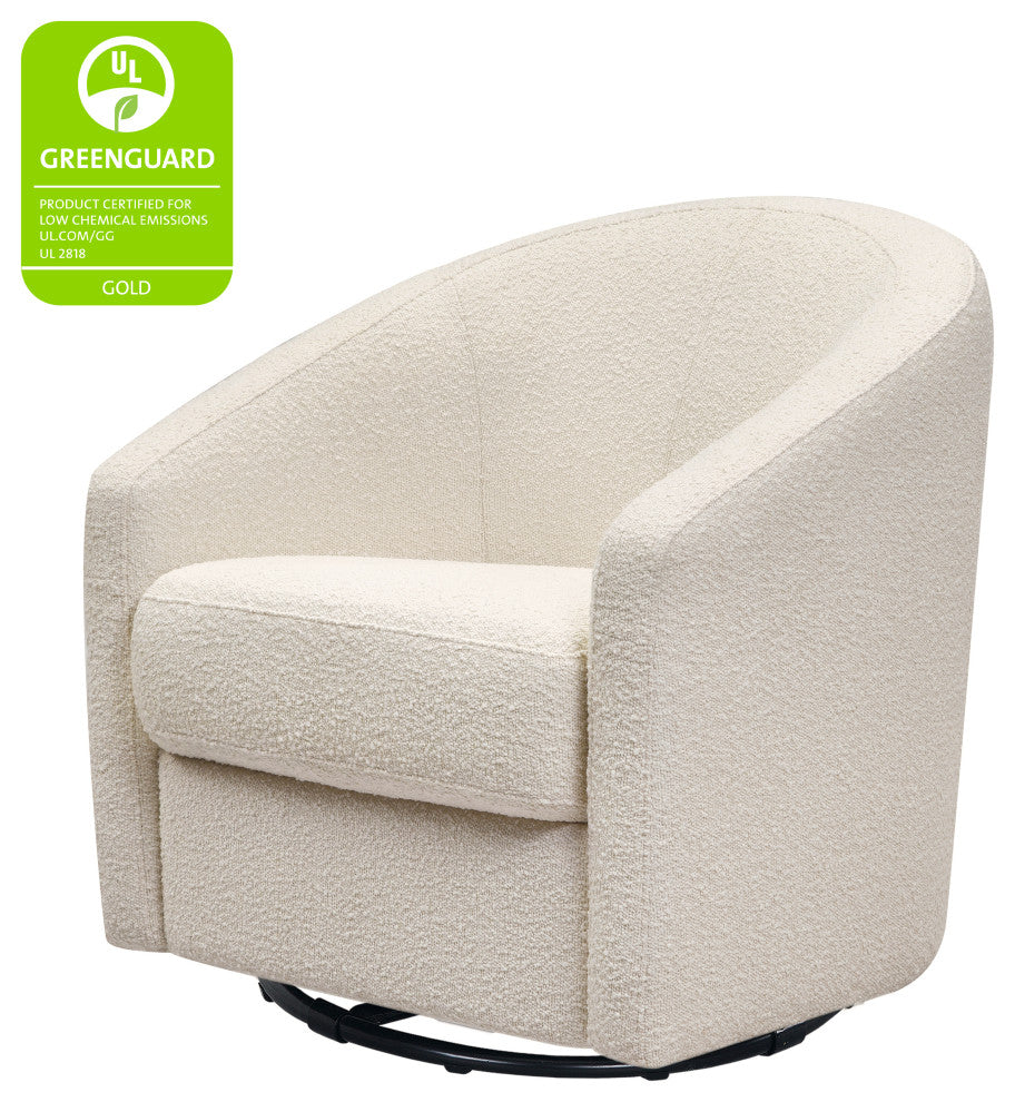 Madison Swivel Glider, Ivory Boucle