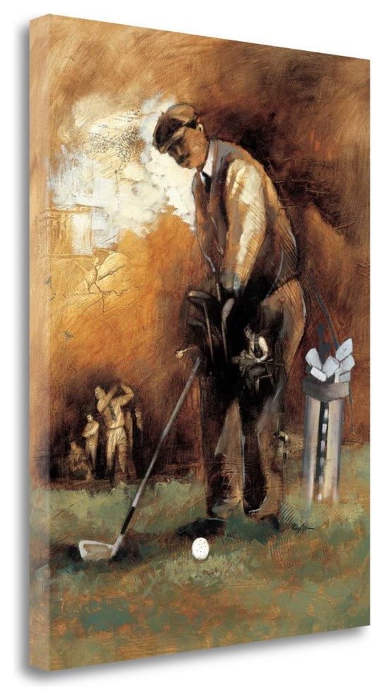 "At The Tee" By Roya Azim, Giclee Print on Gallery Wrap Canvas, Ready to Hang