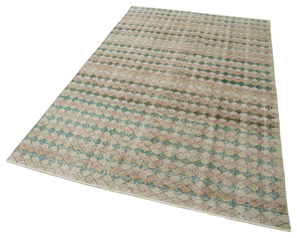Rug N Carpet - Handmade Turkish 5' 1'' x 8' 4'' Unique Vintage Rug