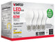 9.5W A19 LED, 2700K, Dimmable, Medium Base, 230 deg. Beam Angle, 4-Pack