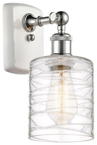 Innovations 516-1W-WPC-G1113-LED 1-Light Sconce, White, Polished Chrome