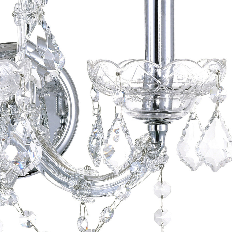 Maria Theresa 2 Light Wall Sconce With Chrome Finish