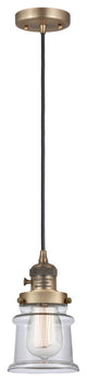 INNOVATIONS 201CSW-BB-G182S 1-Light Mini Pendant Brushed Brass