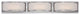 Contemporary Mercer 3 LED Vanity, Brushed Nickel Finish