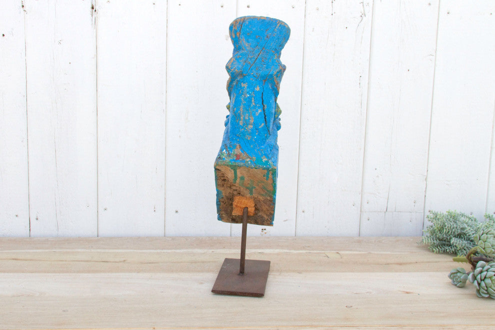 Primitive Architectural Carved Wooden Horse