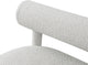 Parlor Boucle Fabric Upholstered Bench, Cream
