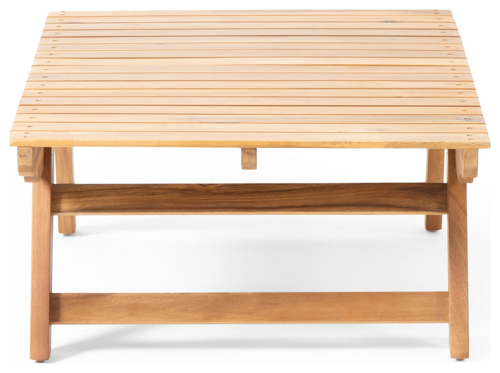 Kailee Outdoor Wooden Coffee Table, Teak