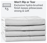 Bare Home Microfiber Pillowcases - Multi-Pack, White, King, Set of 4