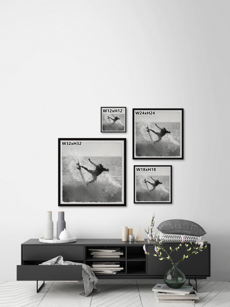"Surf Party" Framed Painting Print, 32x32
