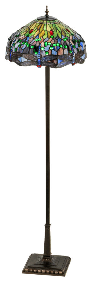 67H Tiffany Hanginghead Dragonfly Floor Lamp
