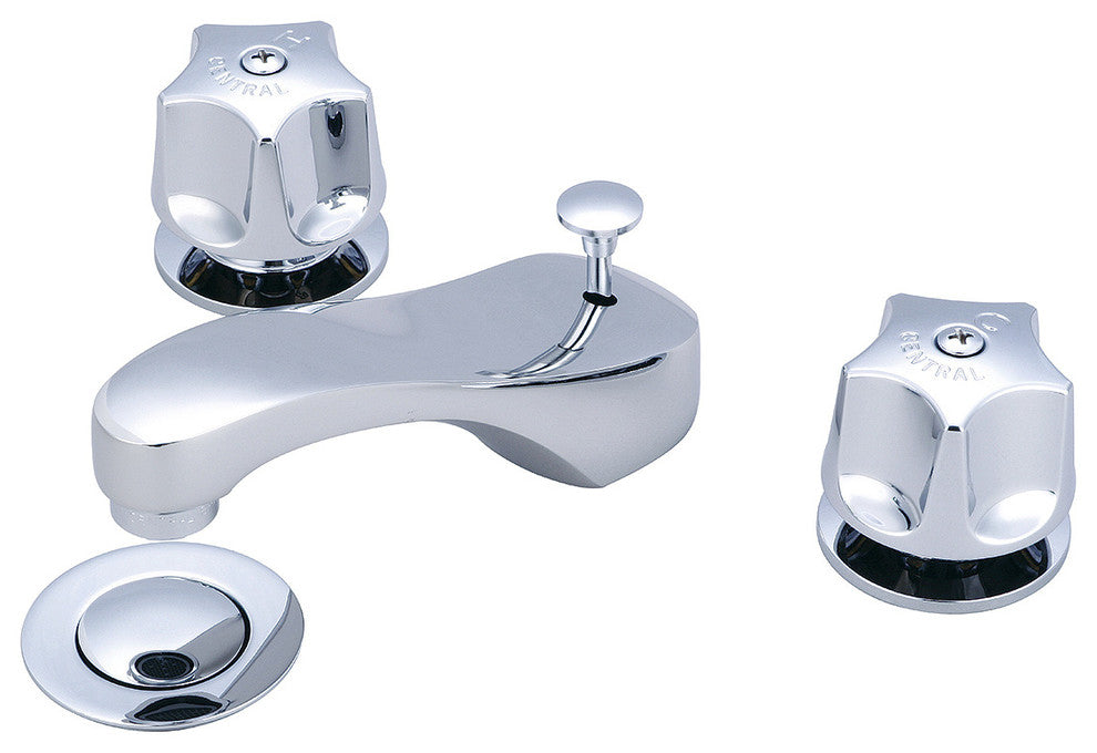 Central Brass Two Handle Widespread Bathroom Faucet