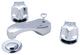 Central Brass Two Handle Widespread Bathroom Faucet
