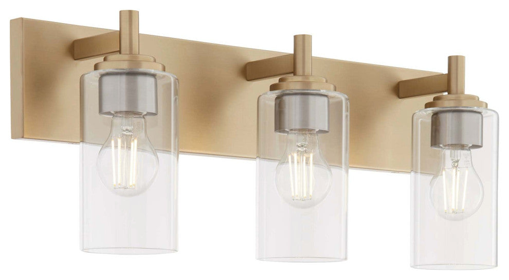 Quorum International 5200-3 Fallstaff 3 Light 23"W Vanity Light - Satin Nickel