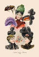 Stylish Winter Millinery- Gallery Wrapped Canvas Art 28" x 42"