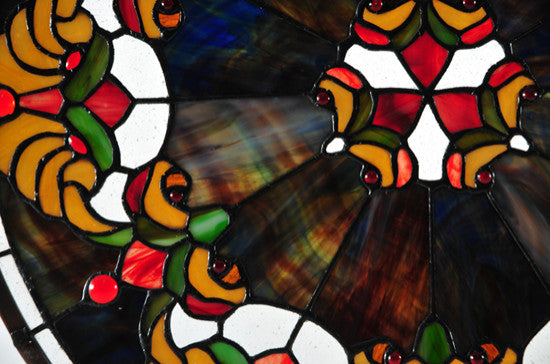18W X 18H Middleton Stained Glass Window
