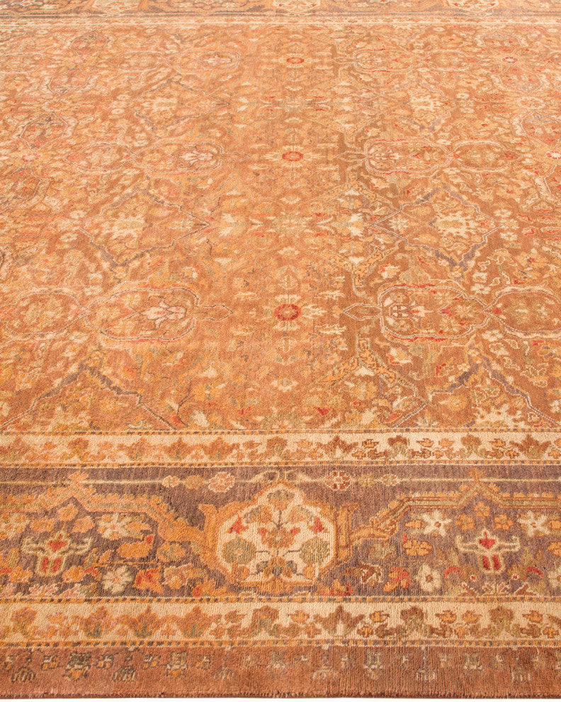 Sevim One-of-a-Kind Hand-Knotted Area Rug Yellow, 8'4"x10'5"