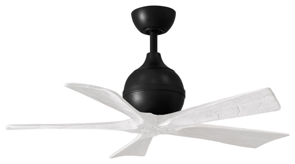 Matthews Fan, Irene 5 Ceiling Fan, 42" Matte Black, Matte White