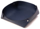 Navy Leather Catchall Valet Tray, Lay Flat Design