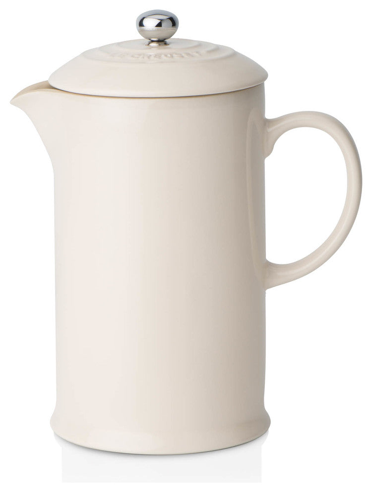 Le Creuset Stoneware Cafeteria With Metal Press, Almond