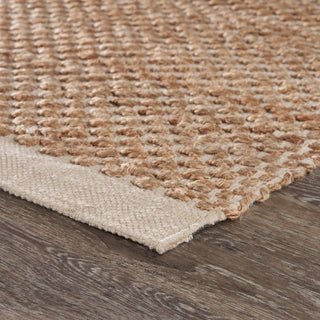 Organic Jute Rug With Off-White Bordering, 7'9"x9'9"