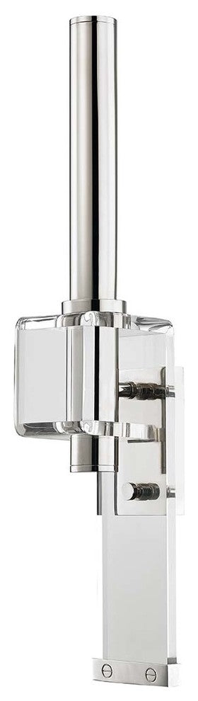 Hillcrest 1-Light Wall Sconce, Polished Nickel