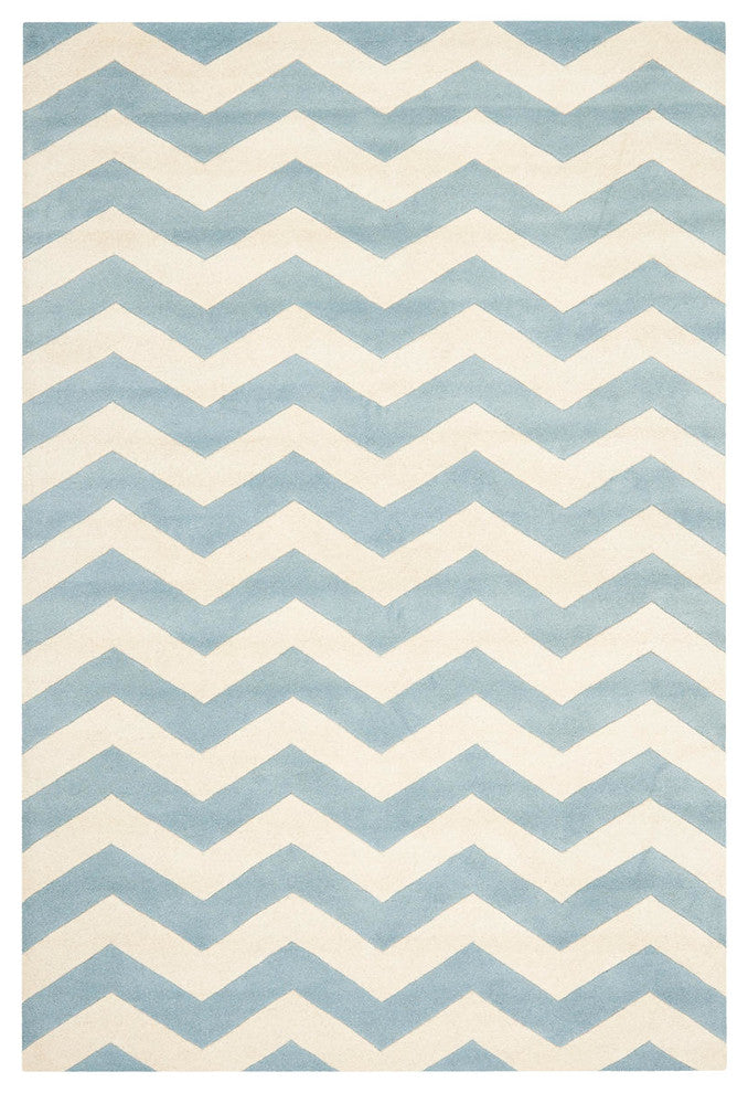 Safavieh Chatham Cht715B Blue, Ivory Area Rug