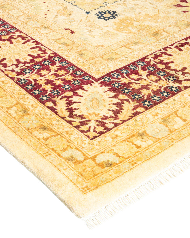 Kamble One-of-a-Kind Hand-Knotted Area Rug Ivory, 8'3"x10'4"