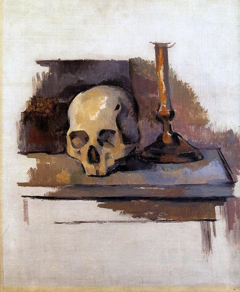 Paul Cezanne Skull Premium Canvas Print