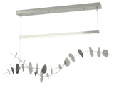 Lily LED Pendant, Sterling, Natural Iron, Standard Height