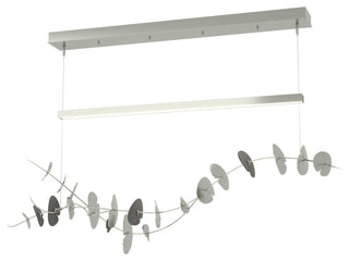 Lily LED Pendant, Sterling, Natural Iron, Standard Height